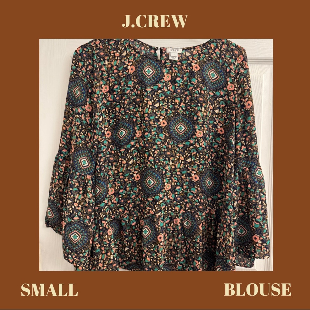 J.Crew Floral Blouse - Small